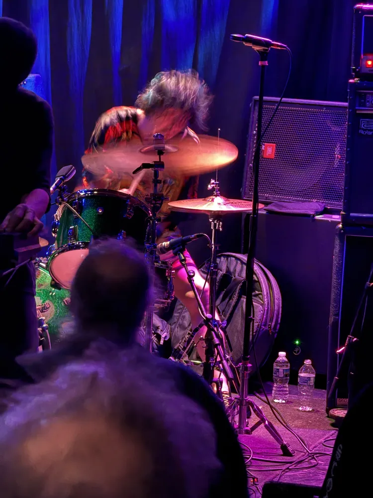 Satoshima Nani on drums at Pour House
