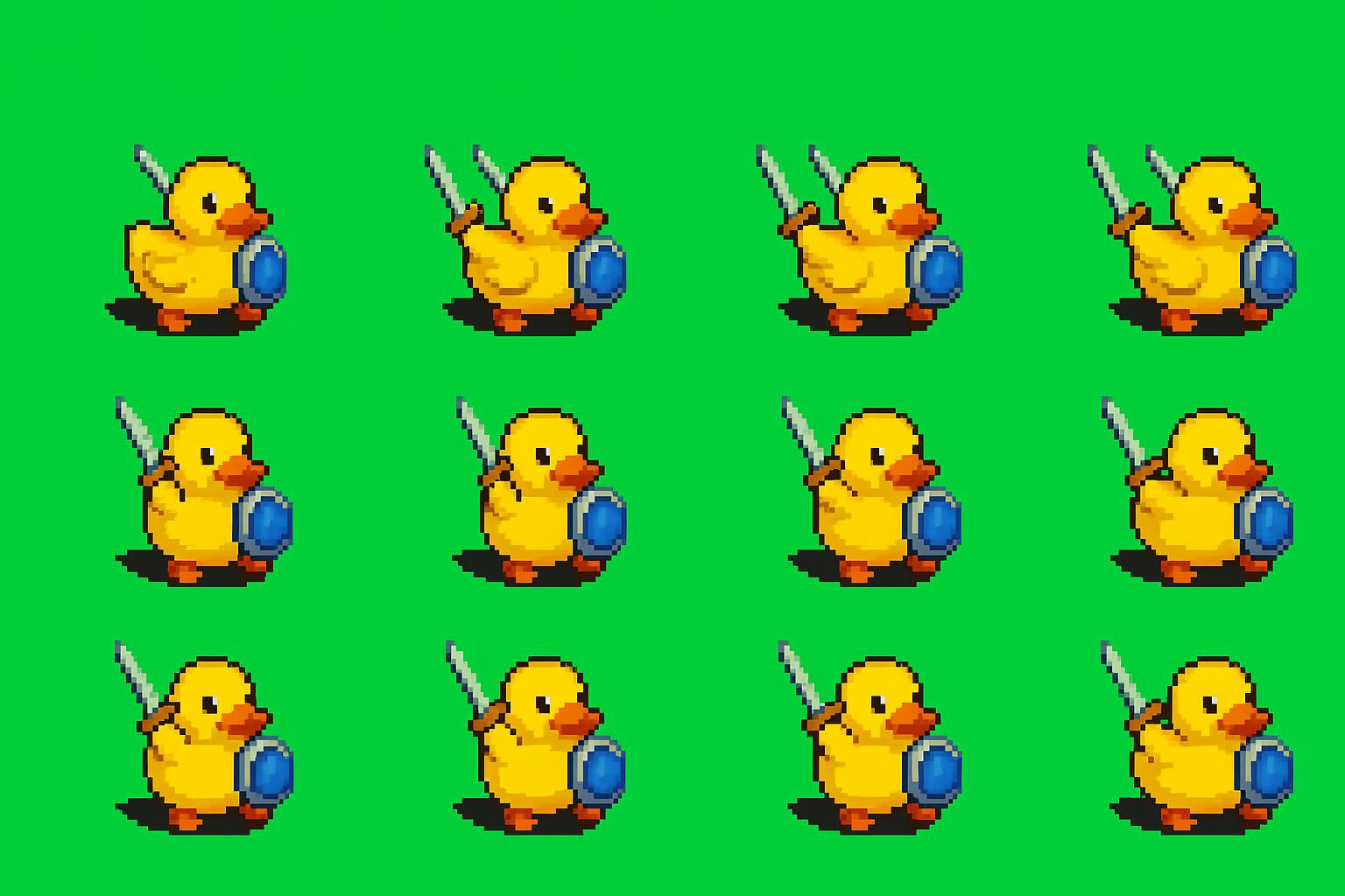 One duck frame from an image generator