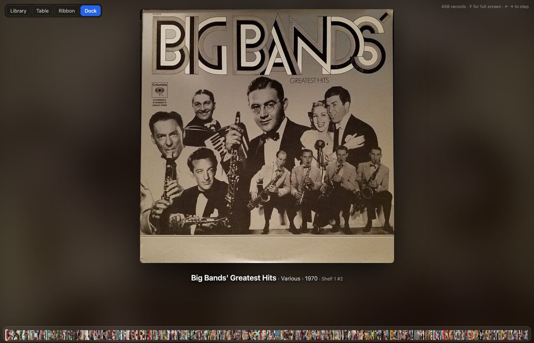 Covers magnifying under the cursor like the Mac Dock